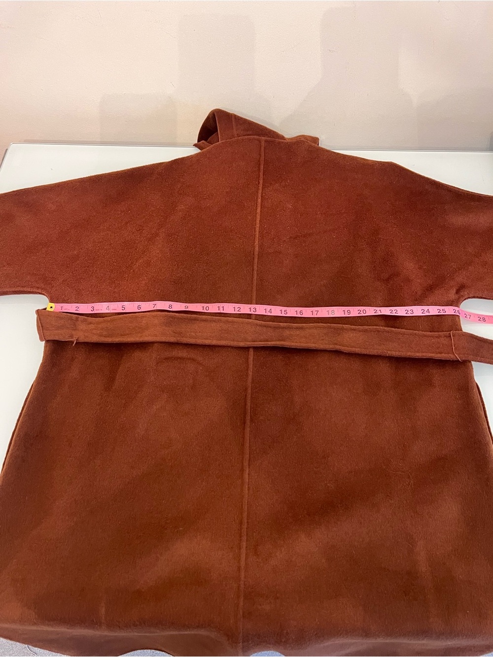 ZARA ZW Collection Limited Edition Wool Blend Belted Maxi Coat Brown L NWT - Picture 12 of 16